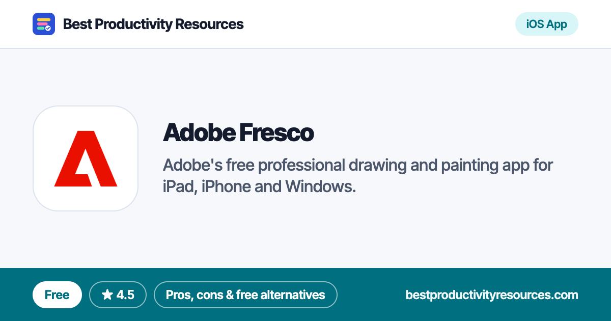 Adobe Fresco on Best Productivity Resources