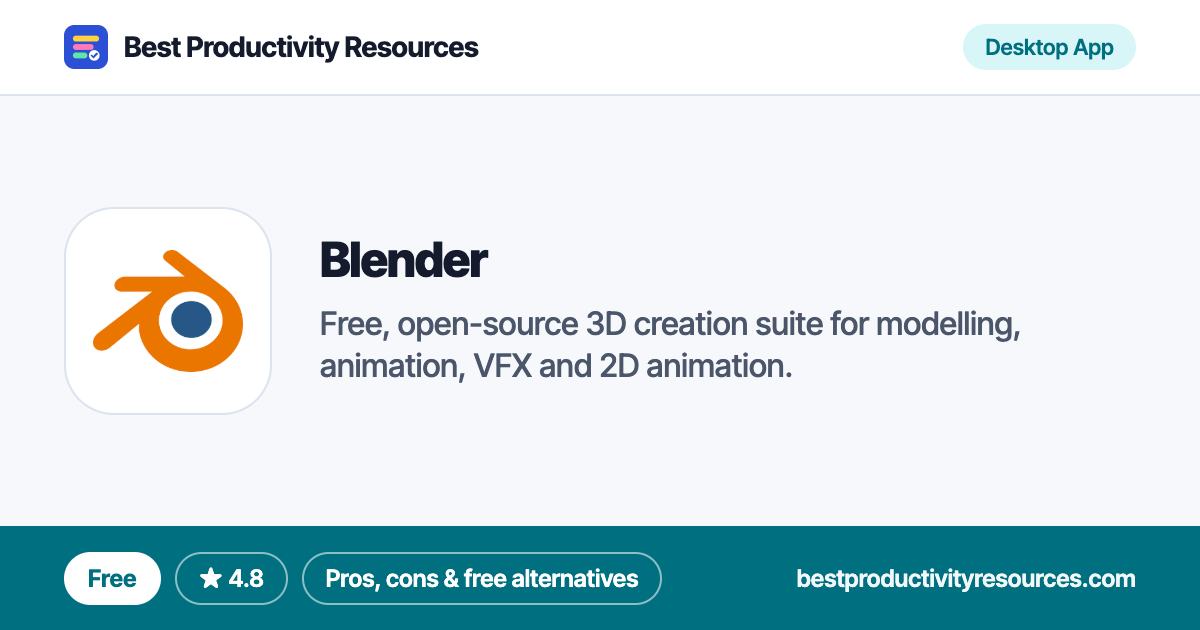Blender on Best Productivity Resources