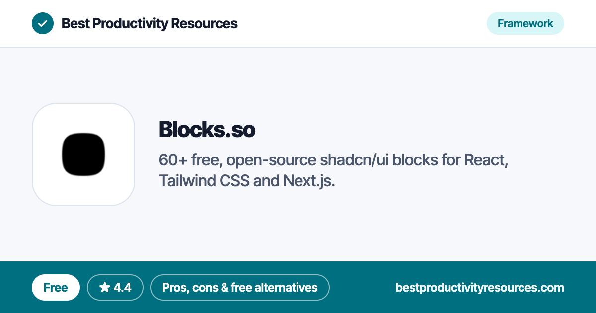 Blocks.so on Best Productivity Resources