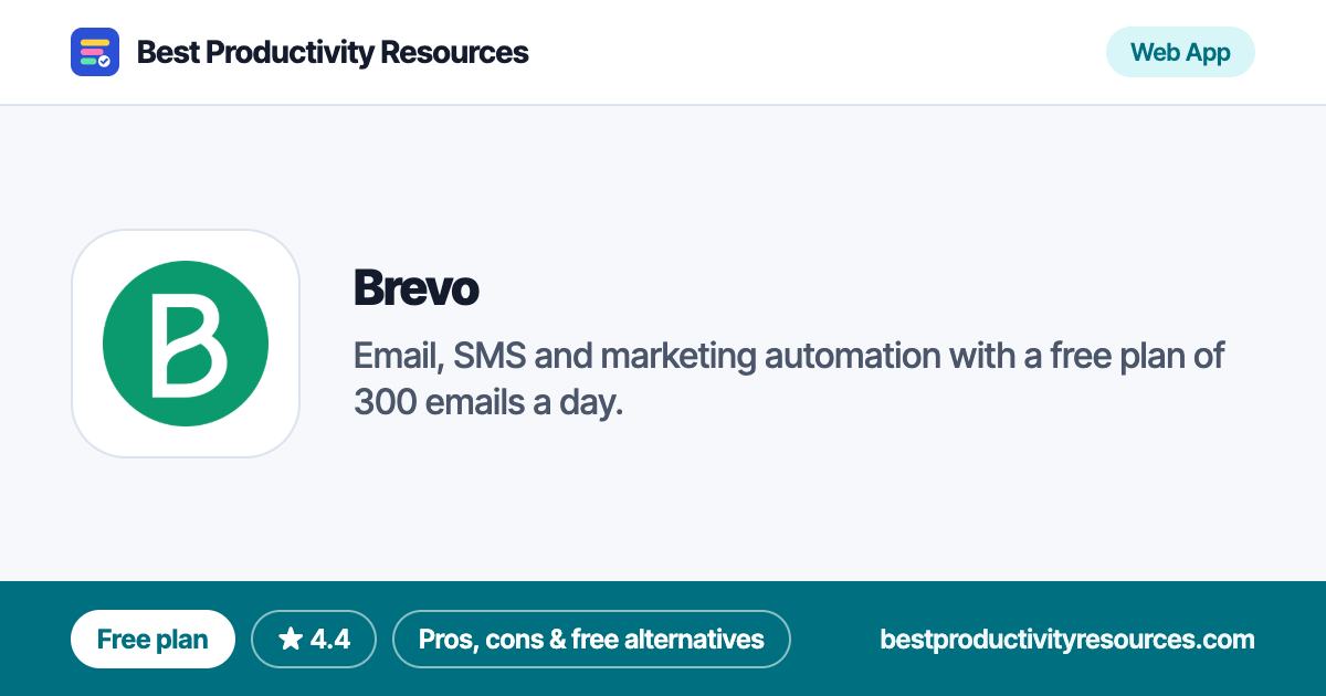Brevo on Best Productivity Resources