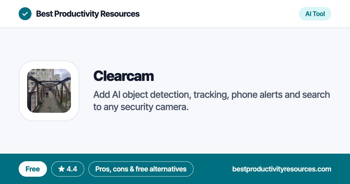 Clearcam on Best Productivity Resources