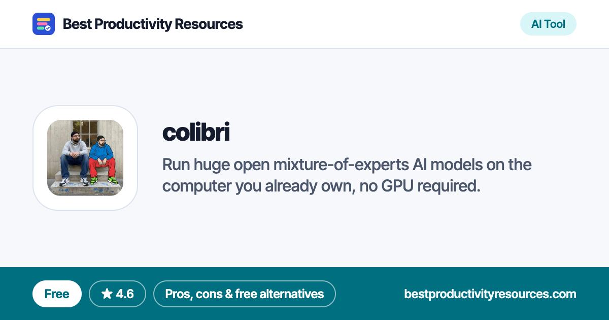 colibri on Best Productivity Resources