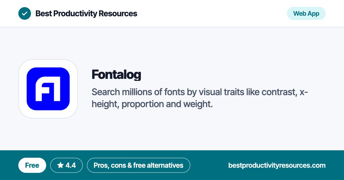 Fontalog on Best Productivity Resources