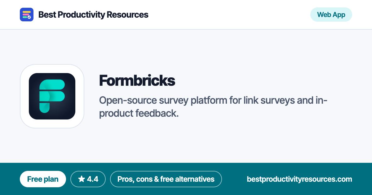 Formbricks on Best Productivity Resources