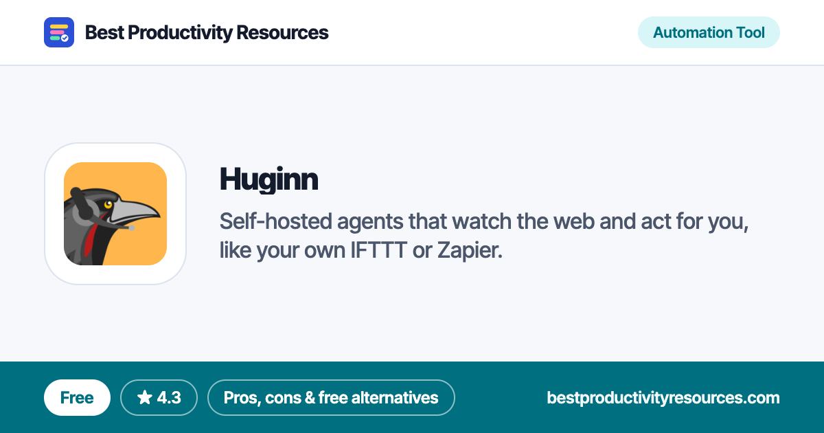 Huginn on Best Productivity Resources