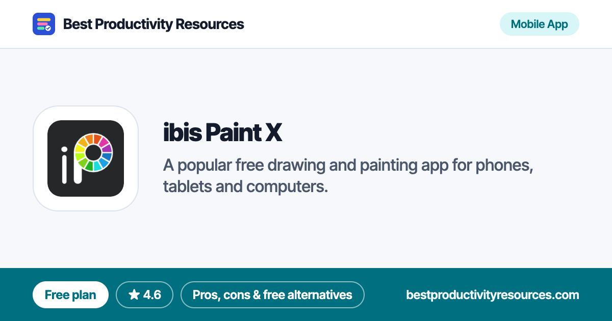 ibis Paint X on Best Productivity Resources