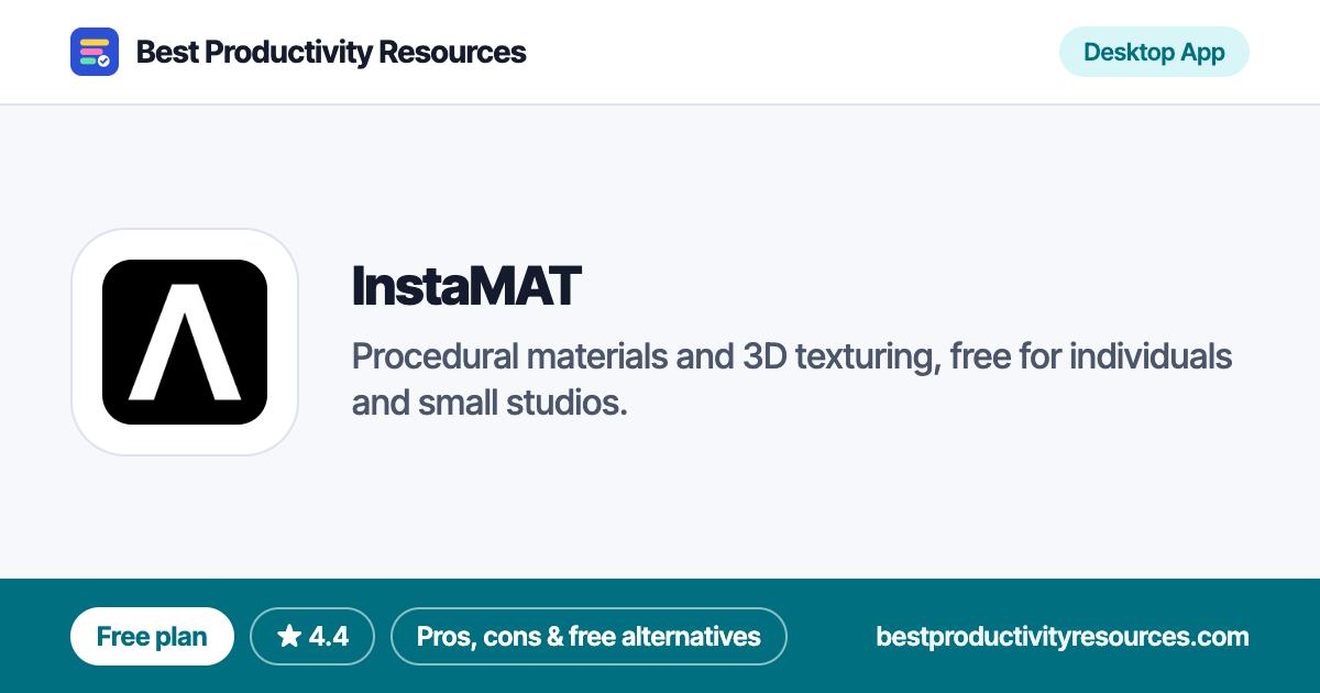 InstaMAT on Best Productivity Resources