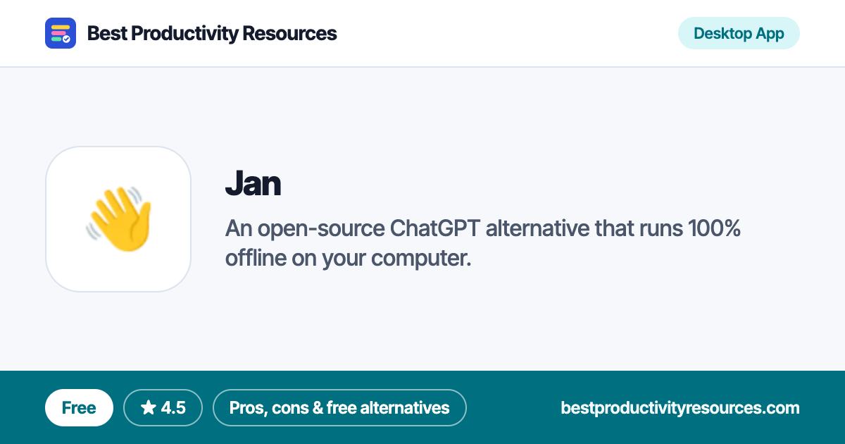 Jan on Best Productivity Resources