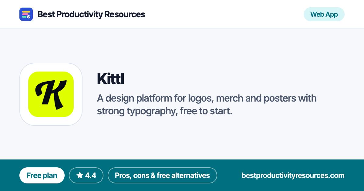 Kittl on Best Productivity Resources