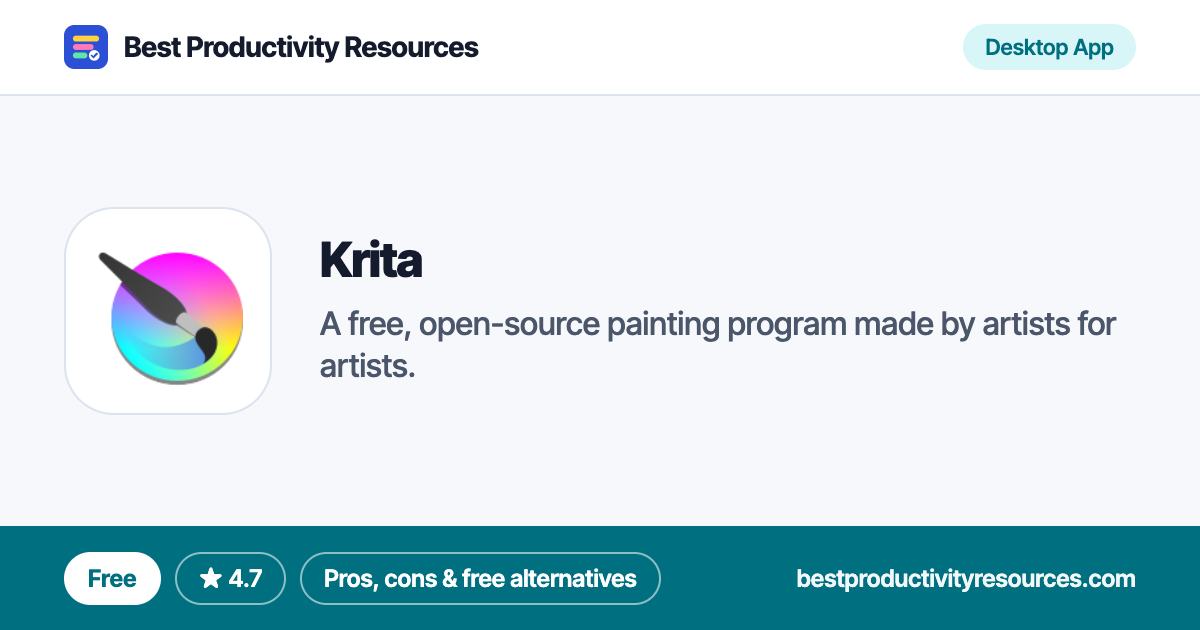 Krita on Best Productivity Resources