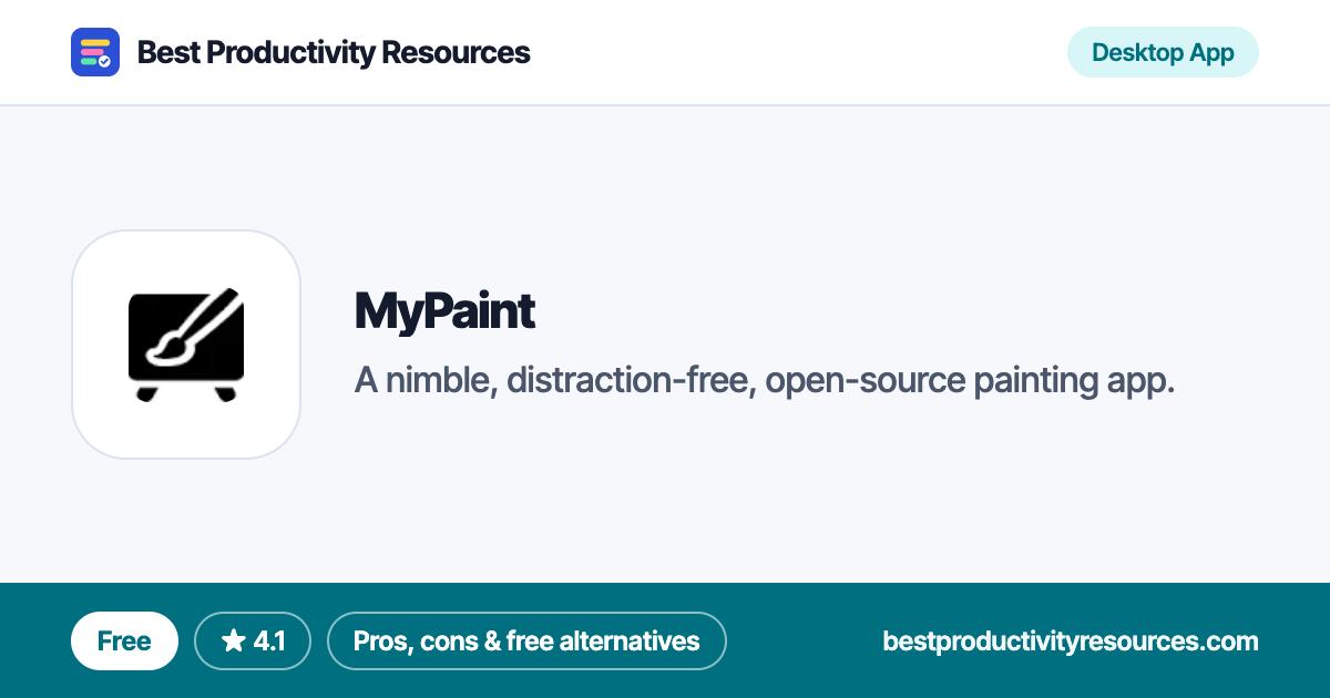 MyPaint on Best Productivity Resources