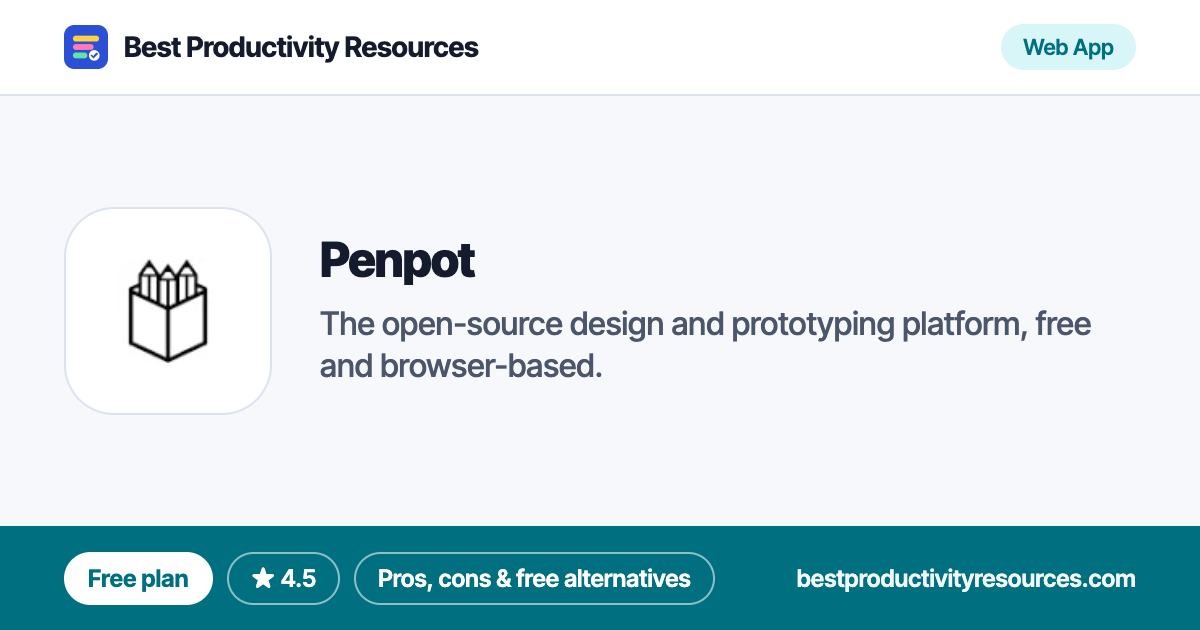 Penpot on Best Productivity Resources