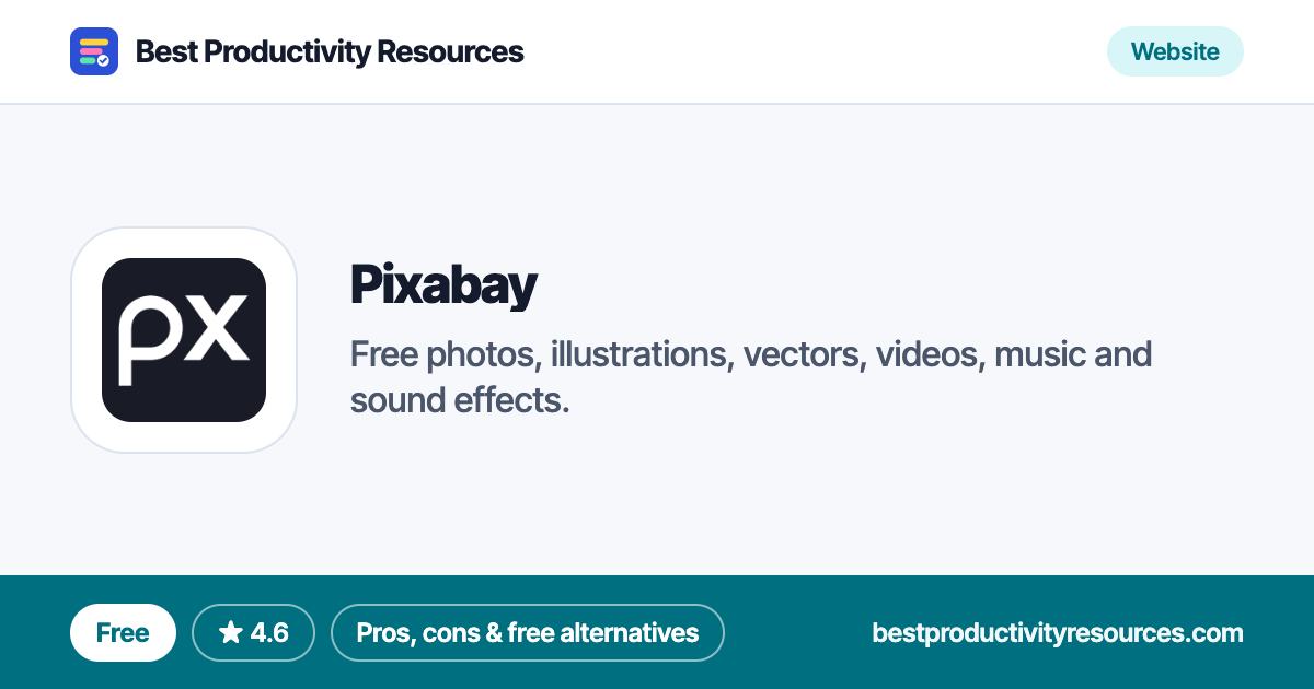 Pixabay on Best Productivity Resources
