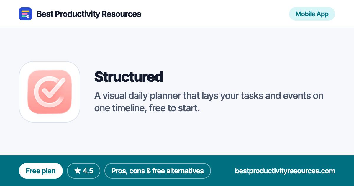 Structured on Best Productivity Resources