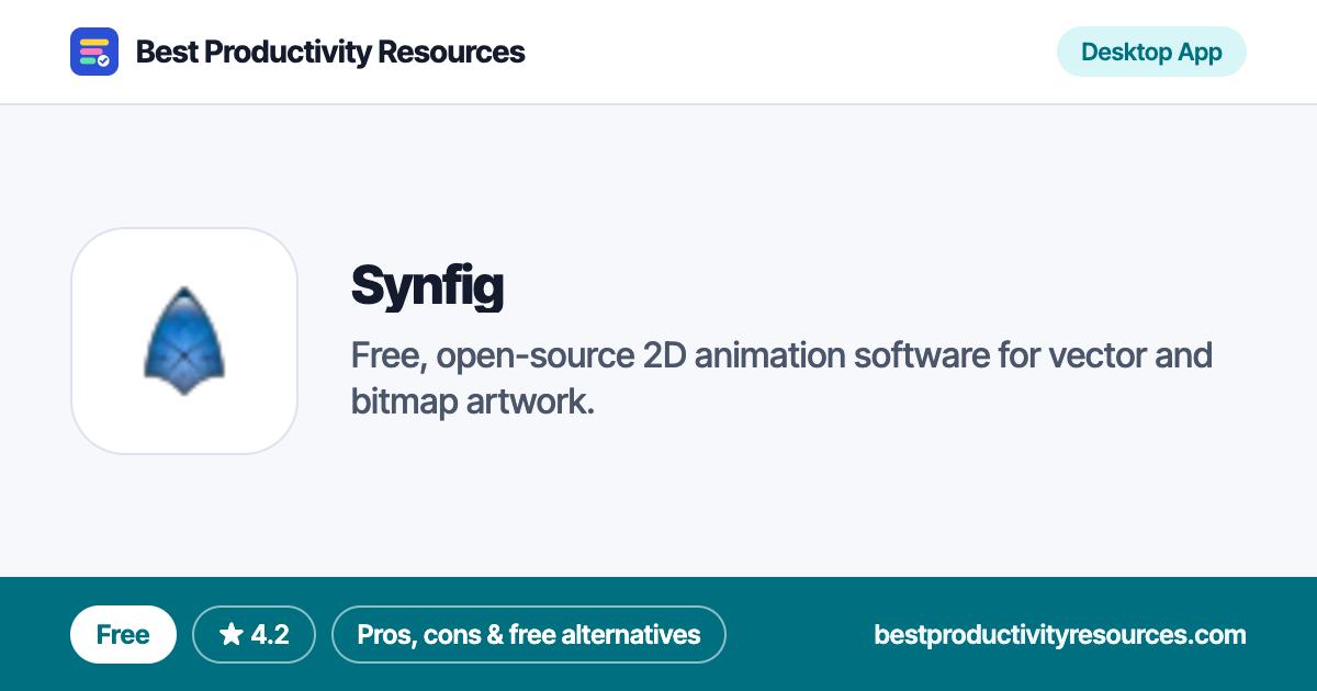 Synfig on Best Productivity Resources
