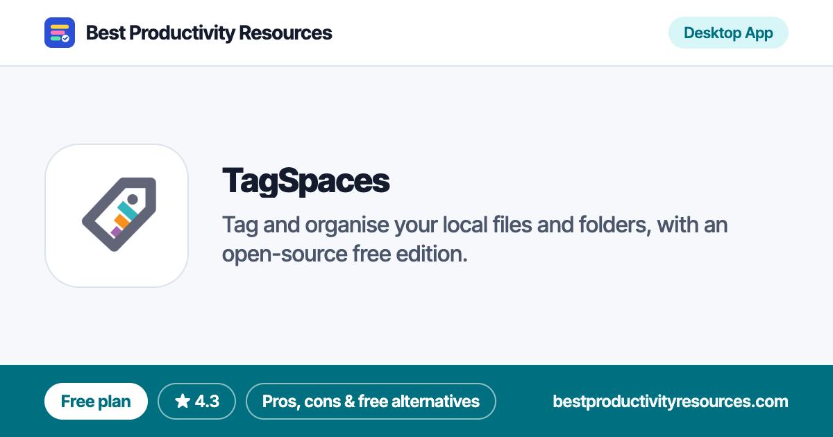 TagSpaces on Best Productivity Resources
