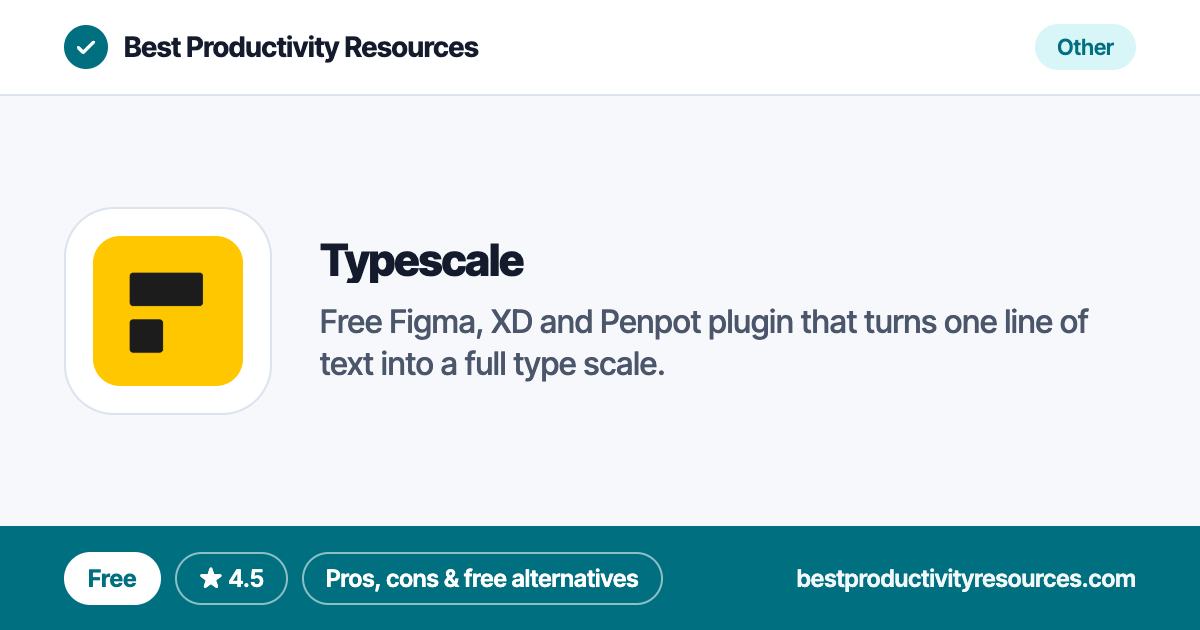 Typescale on Best Productivity Resources